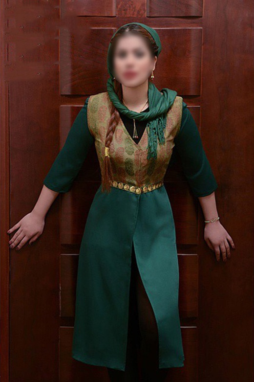 مدل مانتو نخی شیک زنانه سبز