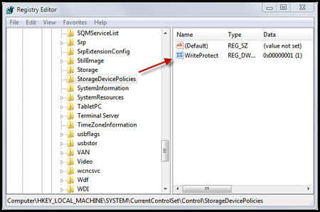 format flash write protected