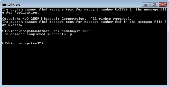 cmd net user