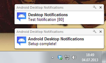 desktop notifications