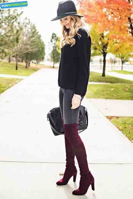 Crimson- and- gray- set -of- clothes- for- fall