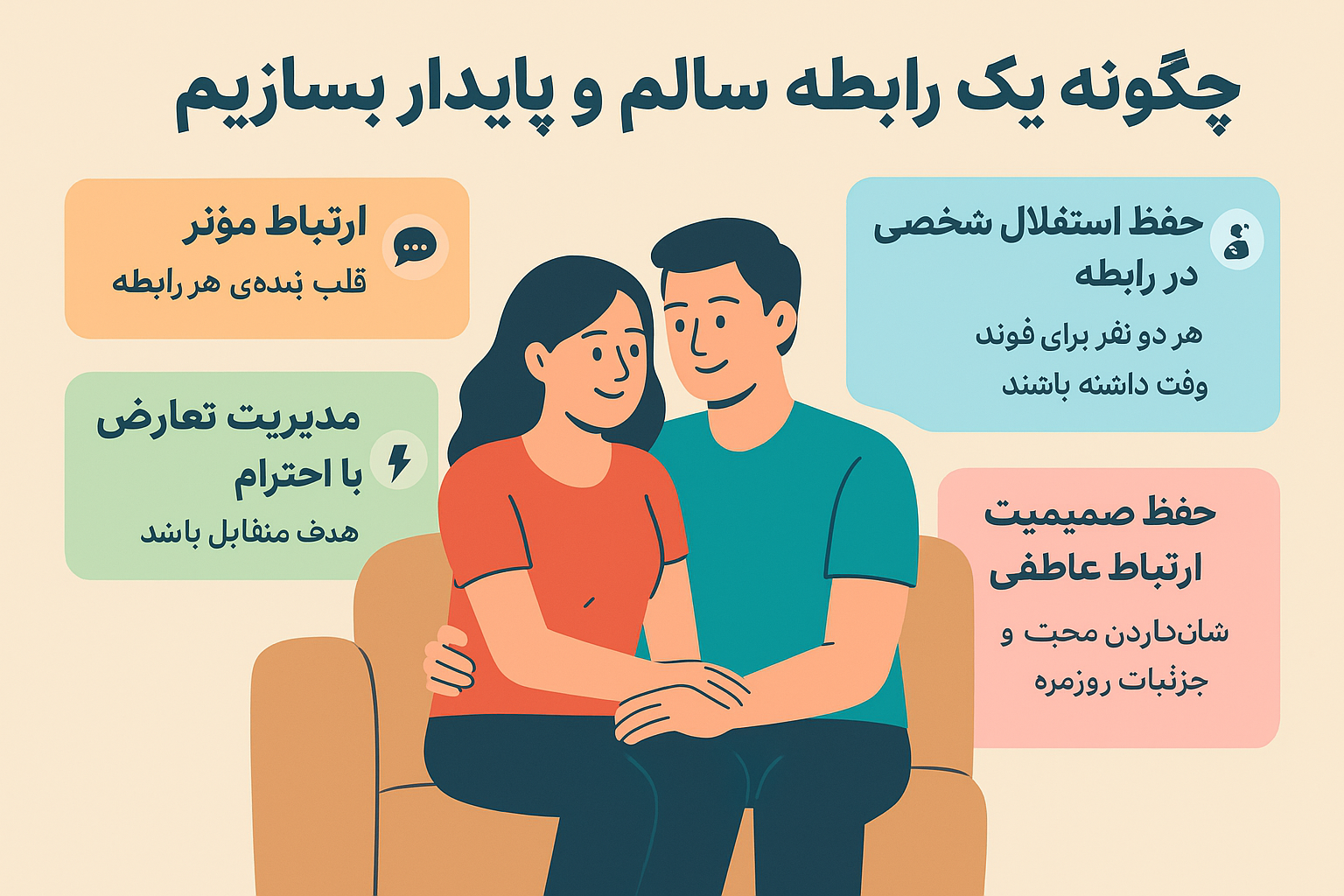 چگونه یک رابطه سالم و پایدار بسازیم