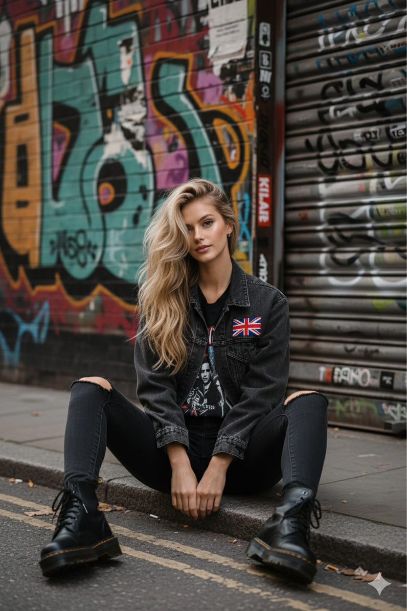 پرامپت استایل نشستن کنار خیابان