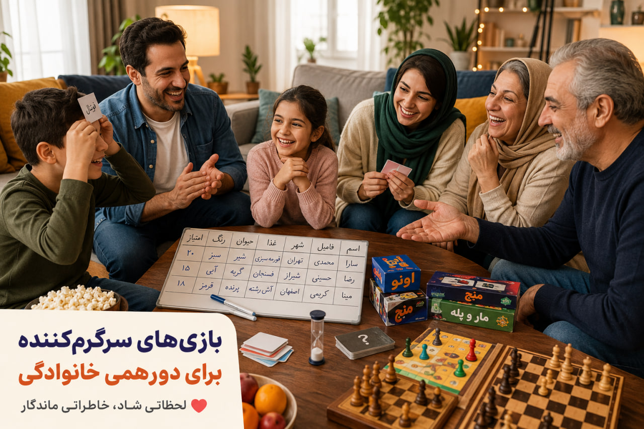 بازی‌های سرگرم‌کننده برای دورهمی خانوادگی