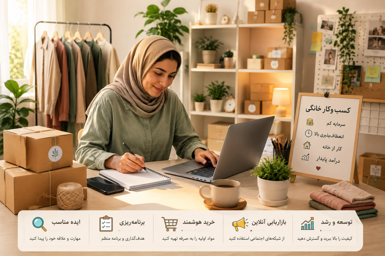 چگونه با سرمایه کم یک کسبوکار خانگی راه بیندازیم؟