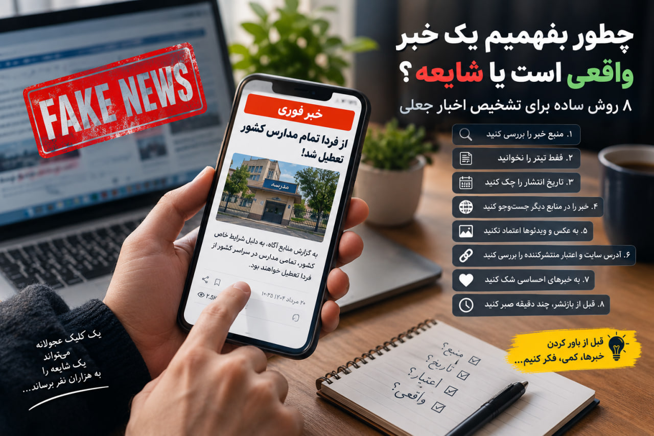 چطور بفهمیم یک خبر واقعی است یا شایعه؟ ۸ روش تشخیص خبر جعلی