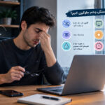 چرا چشم‌ها هنگام کار با گوشی و کامپیوتر خسته می‌شوند؟ ۱۰ علت و راهکار